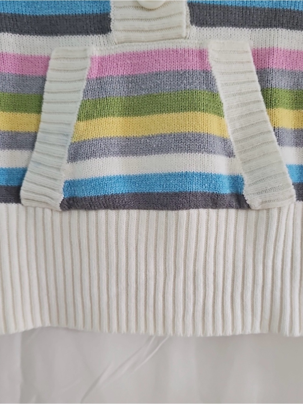 Aéropostale Multicolor Striped Knit Cardigan Sweater Size Small - Picture 4 of 8
